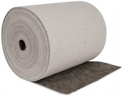 Brady SPC Sorbents - 53 Gal Capacity per Package, Universal Roll - 150' Long x 28-1/2" Wide, Gray, Cellulose - Caliber Tooling