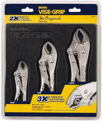 Irwin - 3 Piece Locking Plier Set - Comes in Tray - Caliber Tooling