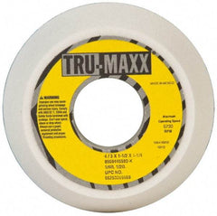 Tru-Maxx - 4" Diam, 1-1/4" Hole Size, 1-1/2" Overall Thickness, 80 Grit, Type 11 Tool & Cutter Grinding Wheel - Medium Grade, Aluminum Oxide, K Hardness, 5,730 RPM - Caliber Tooling