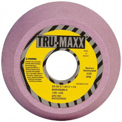 Tru-Maxx - 5" Diam, 1-1/4" Hole Size, 1-3/4" Overall Thickness, 80 Grit, Type 11 Tool & Cutter Grinding Wheel - Medium Grade, Aluminum Oxide, K Hardness, 4,585 RPM - Caliber Tooling