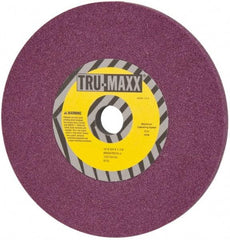 Tru-Maxx - 10" Diam x 1-1/4" Hole x 3/4" Thick, J Hardness, 46 Grit Surface Grinding Wheel - Aluminum Oxide, Type 1, Coarse Grade, 3,250 Max RPM, No Recess - Caliber Tooling