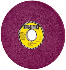 Tru-Maxx - 8" Diam x 1-1/4" Hole x 1/2" Thick, G Hardness, 60 Grit Surface Grinding Wheel - Aluminum Oxide, Type 1, Coarse Grade, 3,600 Max RPM, No Recess - Caliber Tooling