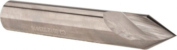 Accupro - 1/2" Body Diam, 60°, 3" OAL, Solid Carbide Spotting Drill - Caliber Tooling