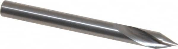 Accupro - 6mm Body Diam, 60°, 63mm OAL, Solid Carbide Spotting Drill - Caliber Tooling