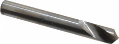 Accupro - 8mm Body Diam, 120°, 63mm OAL, Solid Carbide Spotting Drill - Caliber Tooling