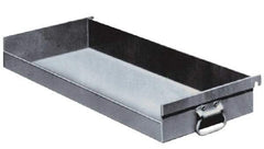 Durham - 1 Shelf, Steel Closed Front Hook-On Tray - 36" Long x 15" Wide x 6" High - Caliber Tooling