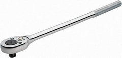 Proto - 1/2" Drive Pear Head Ratchet - Chrome Finish, 16" OAL, 24 Gear Teeth, Standard Head - Caliber Tooling