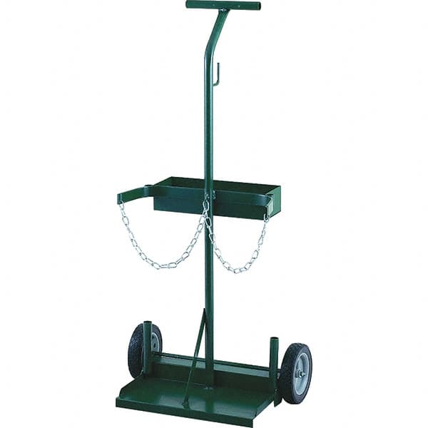 Harper Trucks - 43-1/2" OAH Hand Truck - Single Grip Handle, Semi-Pneumatic Wheels - Caliber Tooling