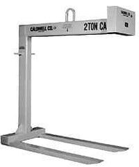 Caldwell - 4,000 Lb Capacity Pallet Lifter - 42" Long x 4" Wide, 3" Eye Thickness, 25" Outside Diameter - Caliber Tooling