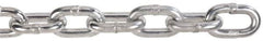 Peerless Chain - 63 Ft. Long, 2650 Lbs. Load Capacity, Carbon Steel Proof Coil Chain - 3 Grade, 1.356 Inch Inside Long x 0.569 Inch Inside Wide - Caliber Tooling