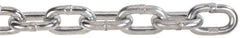 Peerless Chain - 100 Ft. Long, 3900 Lbs. Load Capacity, Carbon Steel High Test Chain - 43 Grade, 1.269 Inch Inside Long x 0.469 Inch Inside Wide - Caliber Tooling