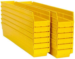 Akro-Mils - 23-5/8" Deep, Yellow Hopper Shelf Bin - 4" High x 4-1/8" Wide x 23-5/8" Long - Caliber Tooling