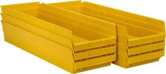 Akro-Mils - 23-5/8" Deep, Yellow Hopper Shelf Bin - 4" High x 8-3/8" Wide x 23-5/8" Long - Caliber Tooling