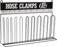 Durham - Blue 10 Post Hose Clamp Rack - 23-1/4" Wide x 15-3/4" High x 5-3/8" Deep - Caliber Tooling