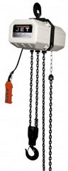 Jet - 6,600 Lb Capacity 3.3 FPM Lift Speed Electric Chain Hoist - Exact Industrial Supply