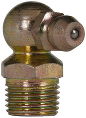 Value Collection - 90° Head Angle, 1/8 NPT Steel Standard Grease Fitting - 11.11mm Hex - Caliber Tooling