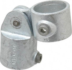 Kee - 1-1/2" Pipe, Malleable Iron Swivel Socket Pipe Rail Fitting - Galvanized Finish - Caliber Tooling