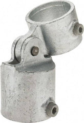 Kee - 2" Pipe, Malleable Iron Swivel Socket Pipe Rail Fitting - Galvanized Finish - Caliber Tooling