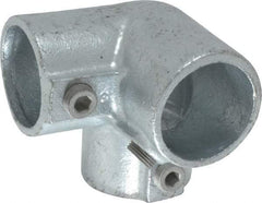 Kee - 1-1/2" Pipe, Side Outlet Elbow, Malleable Iron Elbow Pipe Rail Fitting - Galvanized Finish - Caliber Tooling