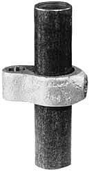 Kee - 1-1/4" Pipe, Malleable Iron Gate Hinge Fitting - Galvanized Finish - Caliber Tooling