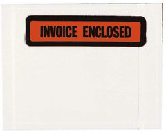 Nifty Products - 1,000 Piece, 5-1/2" Long x 4-1/2" Wide, Envelope - Invoice Enclosed, Clear - Caliber Tooling