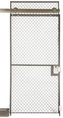 Folding Guard - 5' Wide x 8' High, Sliding Door for Temporary Structures - Woven Wire - Caliber Tooling