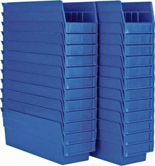 Akro-Mils - 11-5/8" Deep, Blue Hopper Shelf Bin - 4" High x 4-1/8" Wide x 11-5/8" Long - Caliber Tooling