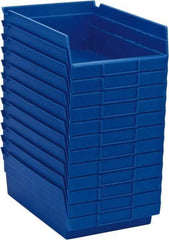 Akro-Mils - 11-5/8" Deep, Blue Hopper Shelf Bin - 4" High x 8-3/8" Wide x 11-5/8" Long - Caliber Tooling