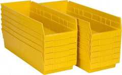 Akro-Mils - 17-7/8" Deep, Yellow Hopper Shelf Bin - 4" High x 6-5/8" Wide x 17-7/8" Long - Caliber Tooling