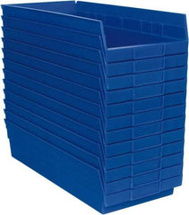 Akro-Mils - 17-7/8" Deep, Blue Hopper Shelf Bin - 4" High x 8-3/8" Wide x 17-7/8" Long - Caliber Tooling