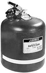 Justrite - 0.5 Gal Polyethylene Type I Safety Can - 241mm High x 194mm Diam, Red - Caliber Tooling