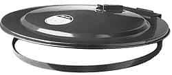 Justrite - 30 Gal, Steel Drum Cover - Hinged Self-Closing Drum Cover - Caliber Tooling