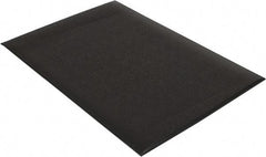 Wearwell - 3' Long x 2' Wide, Dry Environment, Anti-Fatigue Matting - Black, Vinyl with Vinyl Sponge Base, Rounded on 4 Sides - Caliber Tooling