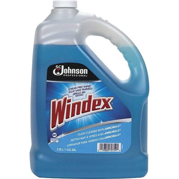 Windex - 1 Gal Bottle Ammonia Glass Cleaner - Use on Chrome, Hard Surfaces, Plexiglass, Stainless Steel - Caliber Tooling