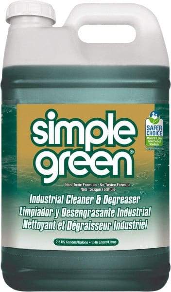 Simple Green - 2.5 Gal Bottle Cleaner/Degreaser - Liquid, Biodegradable, Concentrated, Unscented - Caliber Tooling