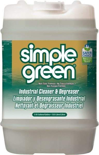 Simple Green - 5 Gal Bucket Cleaner/Degreaser - Liquid, Biodegradable, Concentrated, Unscented - Caliber Tooling