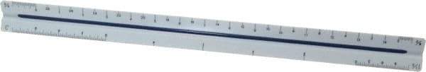 Staedtler - 12 Inch Long, Plastic Triangular Scales - Caliber Tooling