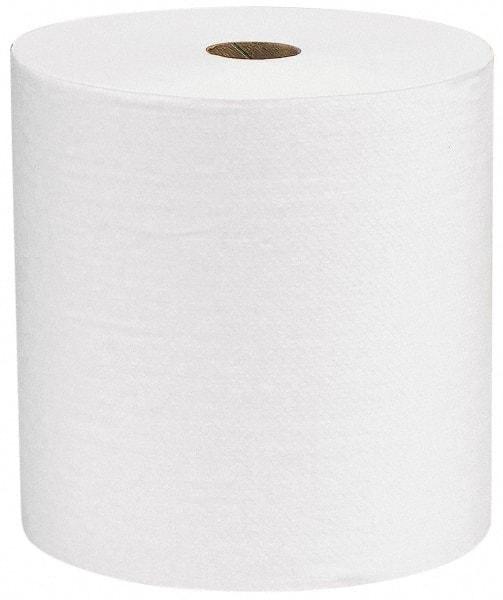 Kimberly-Clark Professional - Hard Roll of 1 Ply White Paper Towels - 8" Wide, 600' Roll Length - Caliber Tooling