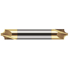 Harvey Tool - 3/64" Radius, 3/16" Diam, 2 Flute Solid Carbide Corner Rounding End Mill - Exact Industrial Supply