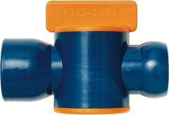 Loc-Line - 3/4" ID Coolant Hose NPT Valve - Female to Female Connection, Acetal Copolymer Body, NPT, Use with Loc-Line Modular Hose Systems - Caliber Tooling