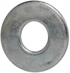 Value Collection - 1" Screw, Grade 2 Steel USS Flat Washer - 1.055" ID x 2.53" OD, 0.192" Thick, Zinc-Plated Finish - Caliber Tooling