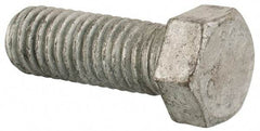 Value Collection - 7/16-14 Thread, 1-1/4" Length Under Head, Steel Hex Head Bolt - Hot Dipped Galvanized Coated, UNC Thread, ASTM A307, Grade 2 - Caliber Tooling