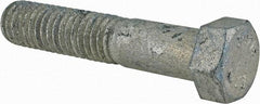 Value Collection - 7/16-14 Thread, 2-1/4" Length Under Head, Steel Hex Head Bolt - Hot Dipped Galvanized Coated, UNC Thread, ASTM A307, Grade 2 - Caliber Tooling