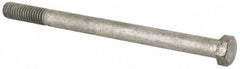 Value Collection - 7/16-14 Thread, 6" Length Under Head, Steel Hex Head Bolt - Hot Dipped Galvanized Coated, UNC Thread, ASTM A307, Grade 2 - Caliber Tooling