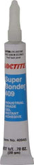 Loctite - 0.70 oz Tube Clear Instant Adhesive - Series 409, 75 sec Working Time, 24 hr Full Cure Time, Bonds to Metal, Plastic & Rubber - Caliber Tooling