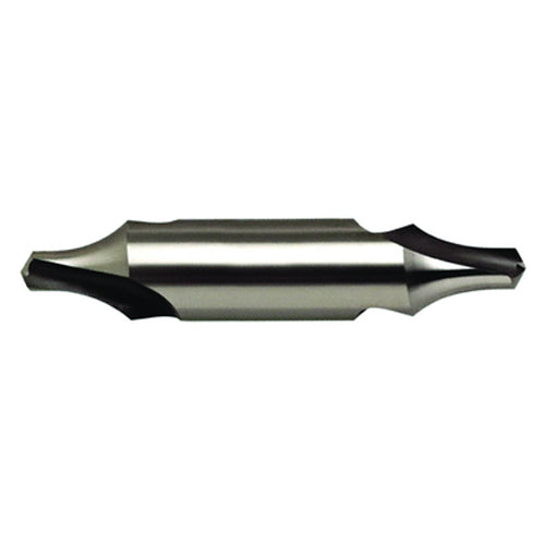 1.6 mm × 35.5 mm OAL 60 Degree HSS Center Drill Plain Uncoated - Caliber Tooling