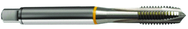 M1.7x0.35 6H 2-Flute Cobalt Yellow Ring Spiral Point Plug Tap-Bright - Caliber Tooling