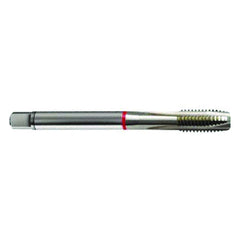 M3 × 0.5 3FL 6H Cobalt Spiral Point Plug Red Ring Tap-Bright FORM-B DIN 376 - Caliber Tooling