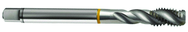 M16x2.0 6H 3-Flute Cobalt Yellow Ring Semi-Bottoming 40 degree Spiral Flute Tap-Bright - Caliber Tooling