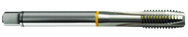 M1.6x0.35 6H 2-Flute Cobalt Yellow Ring Spiral Point Plug Tap-Bright - Caliber Tooling